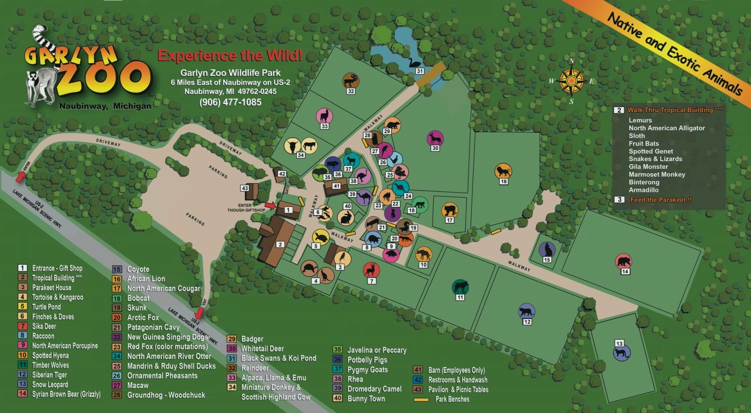  Map of Garlyn Zoo